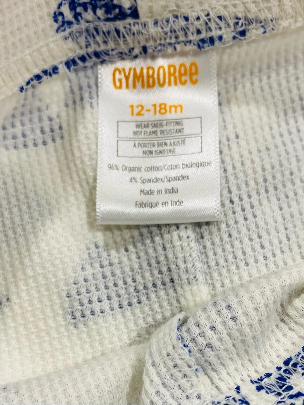 Homegrown by Gymboree Infant Winter Toile 2-piece Pajamas Size 12-18 Months